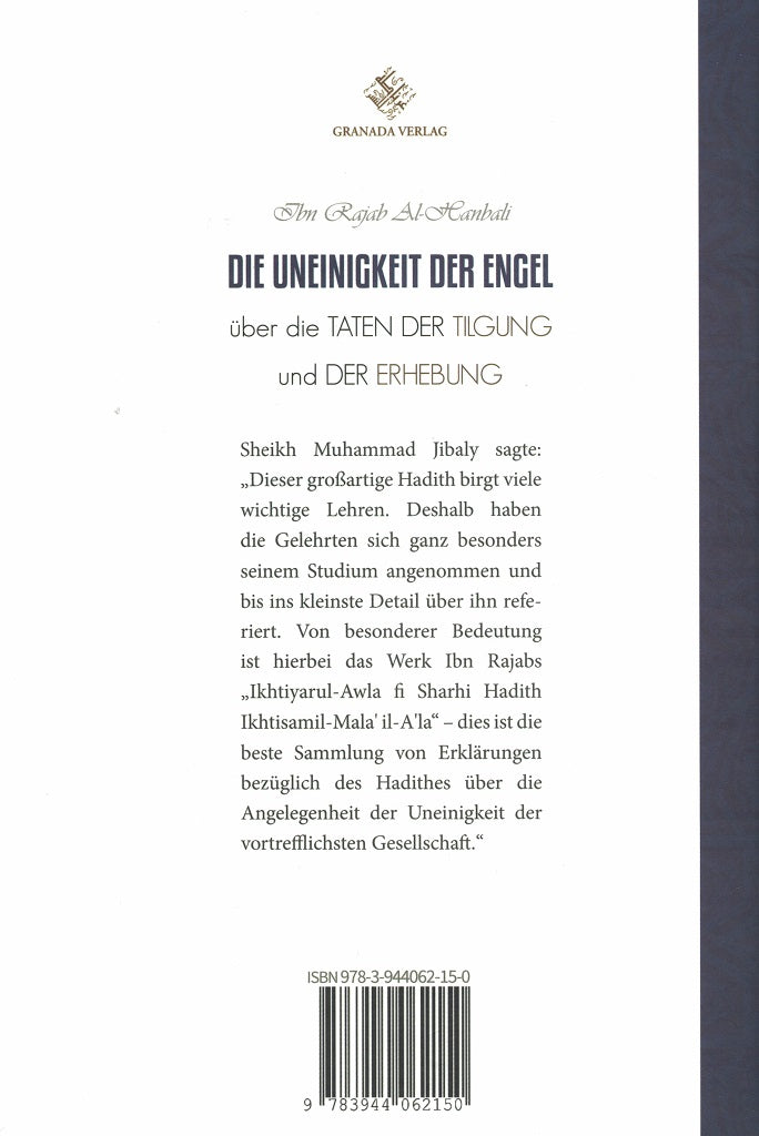 Die Uneinigkeit der Engel über die Taten der Tilgung und der Erhebung