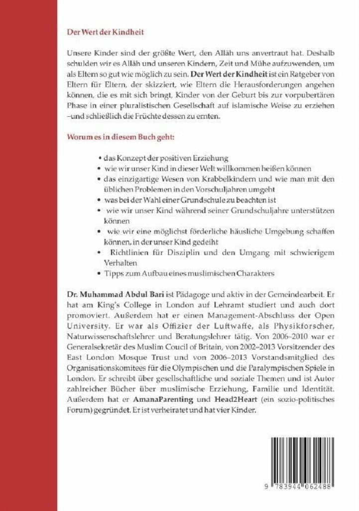 Der Wert der Kindheit - Ein Wegweiser zu islamischer Erziehung