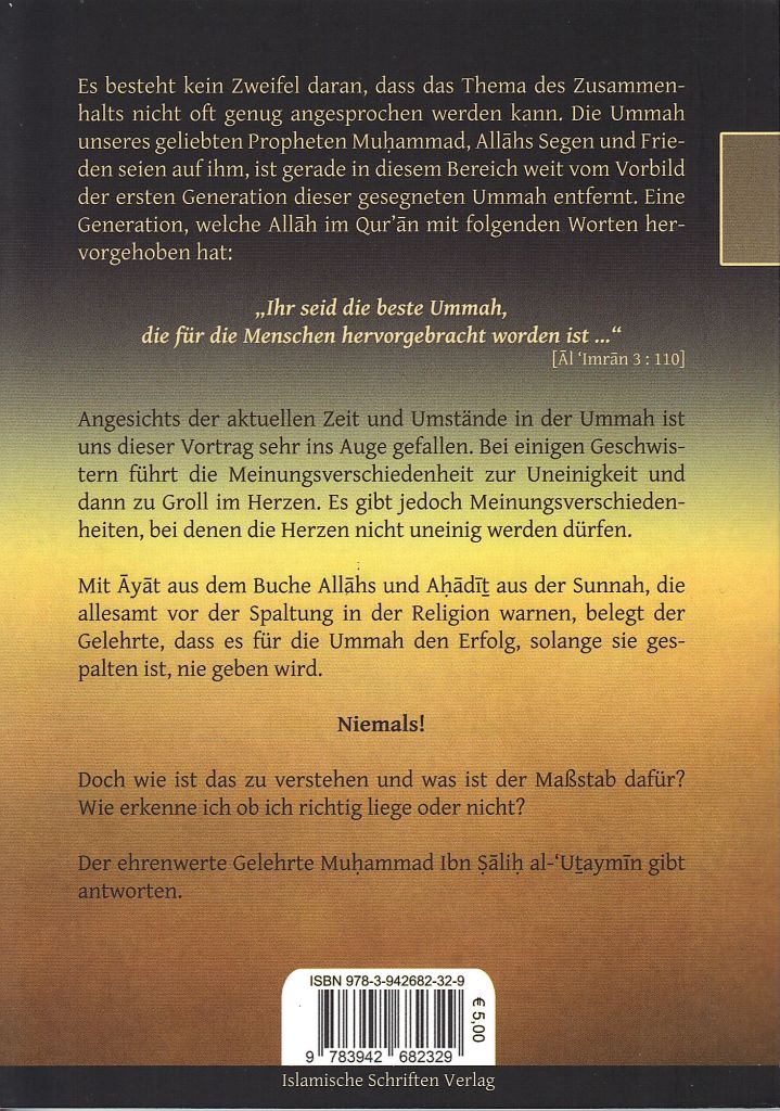 immer diese Uneinigkeit