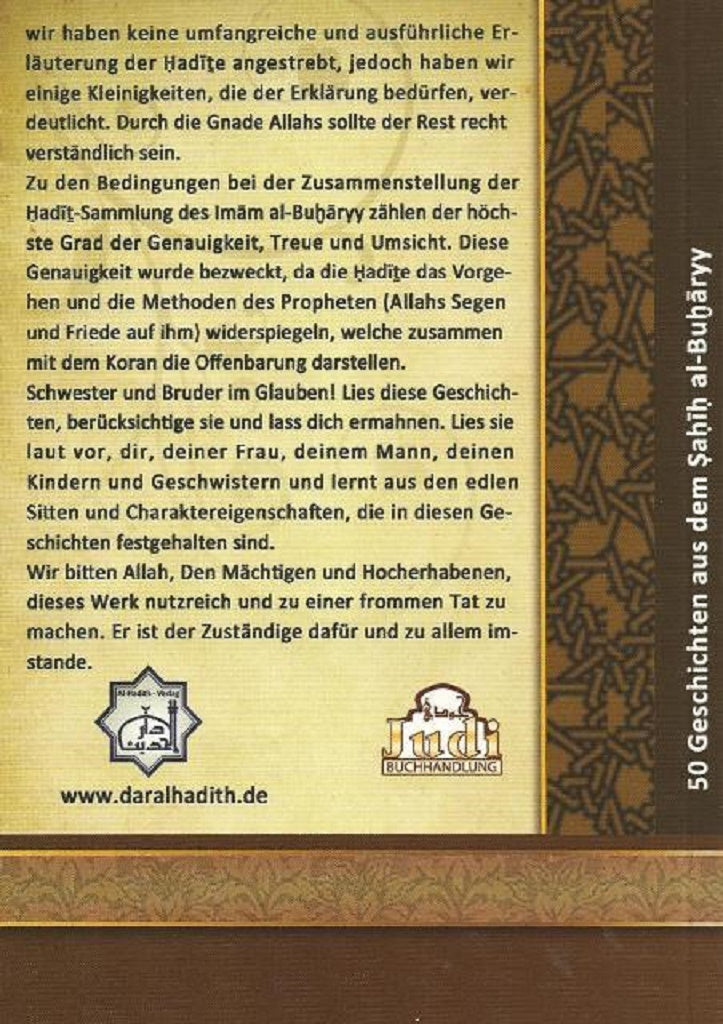 50 Geschichten aus dem Sahih al-Buharyy