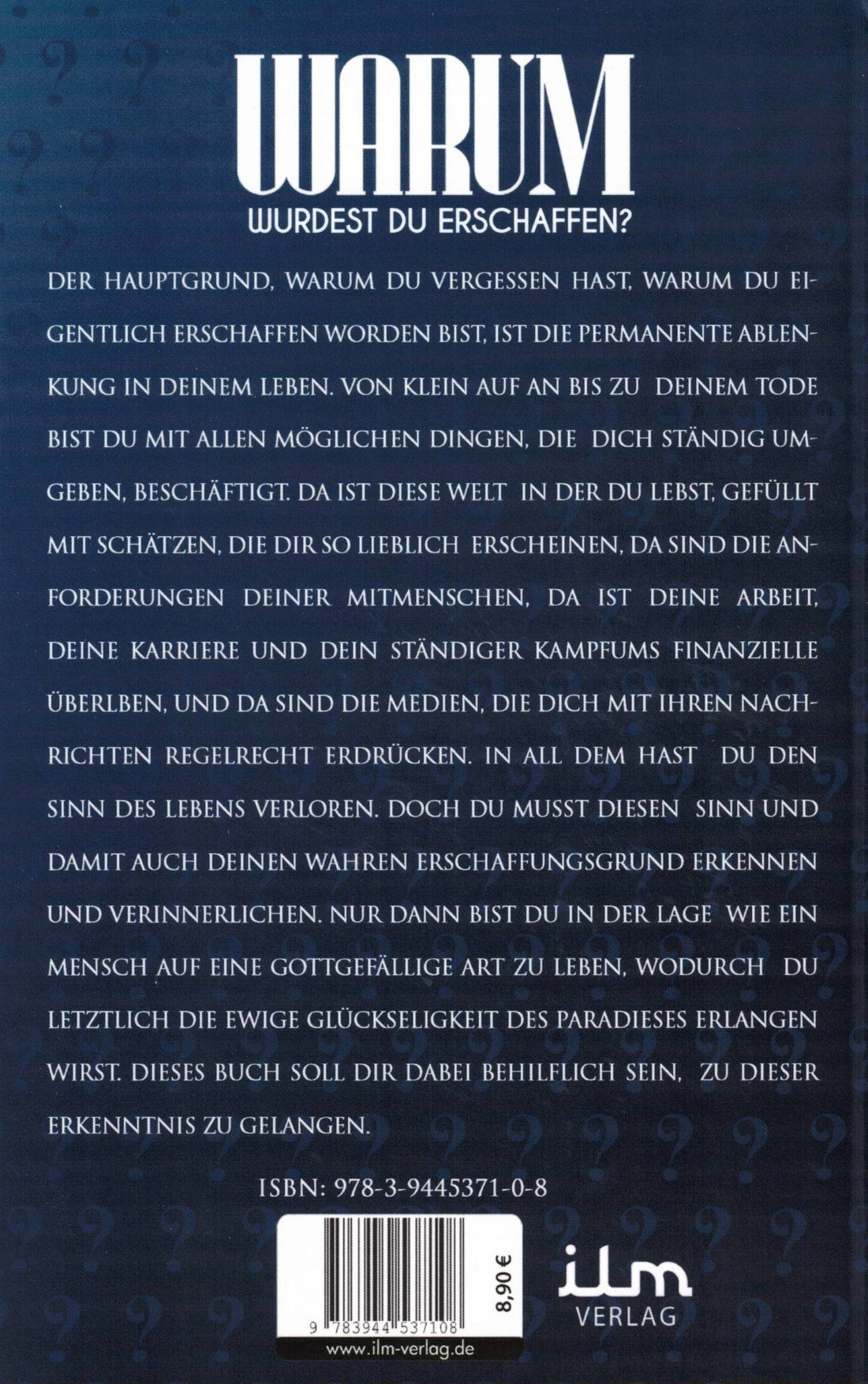 Warum wurdest du erschaffen?