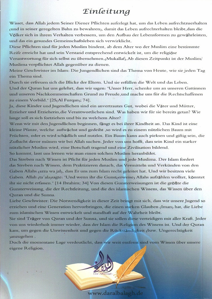 Wegweiser für den jungen Muslim