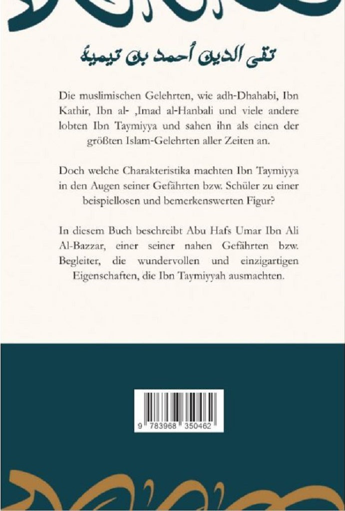 Die edlen Tugenden von Ibn Taymiyyah