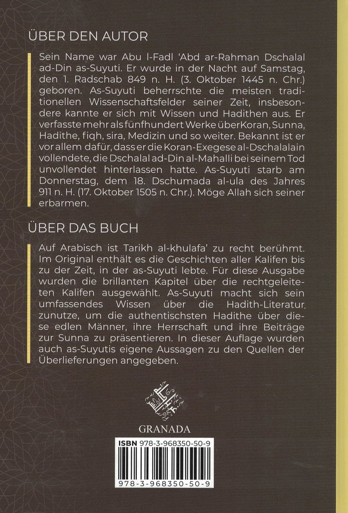 Die Geschichte der rechtgeleiteten Kalifen - Imam As-Suyuti